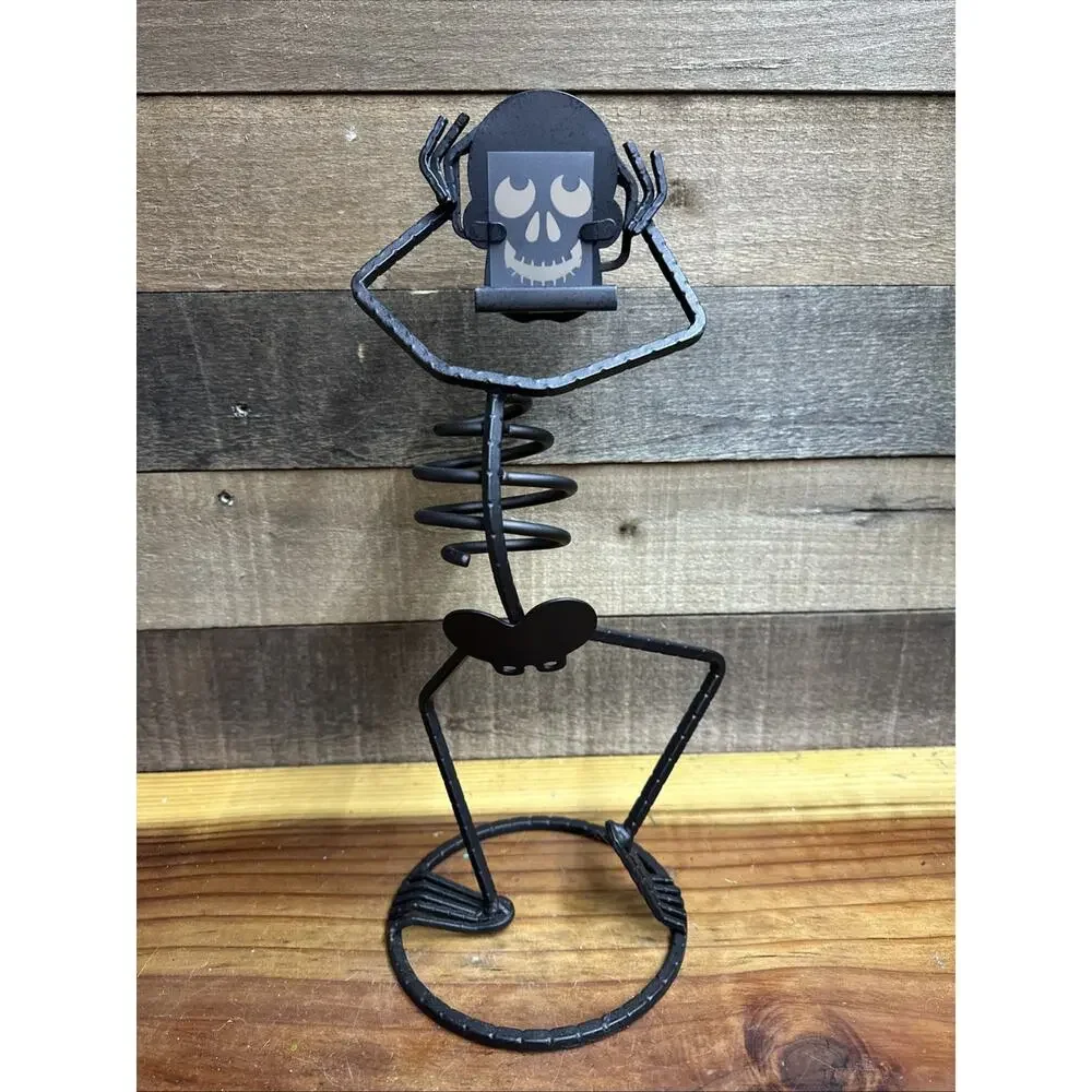 Partylite Mr Bones Skeleton Votive Holder 15” - Picture 3 of 5